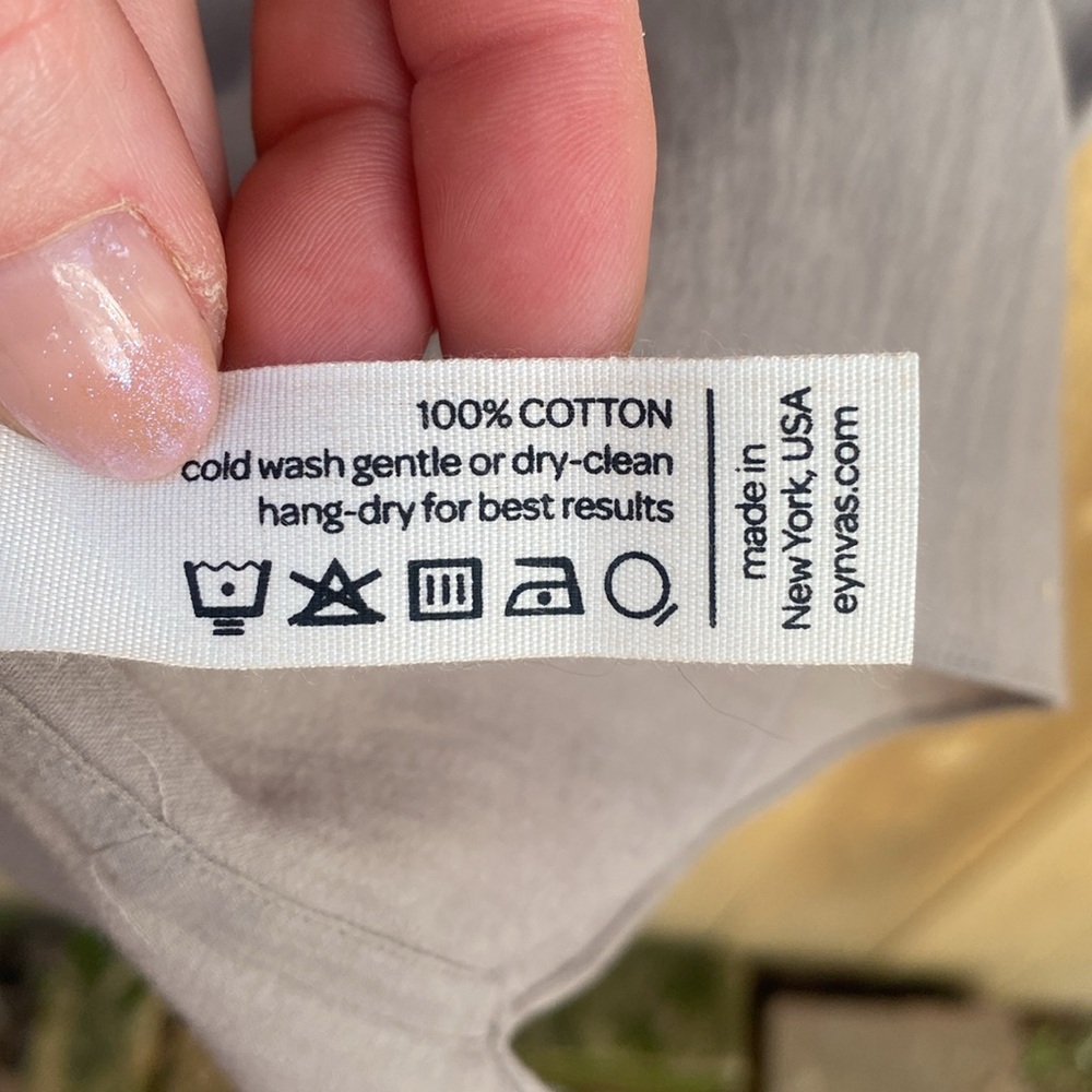 Eyn Vas Tea Shirt Ashen Grey Unisex Small Slow Fashion Japanese Cotton Industria - Picture 6 of 6
